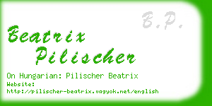 beatrix pilischer business card